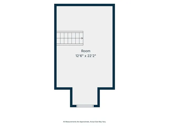 Floor plan for converted attic space