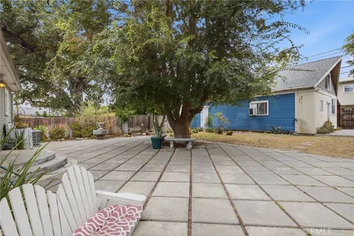 Paver patio area