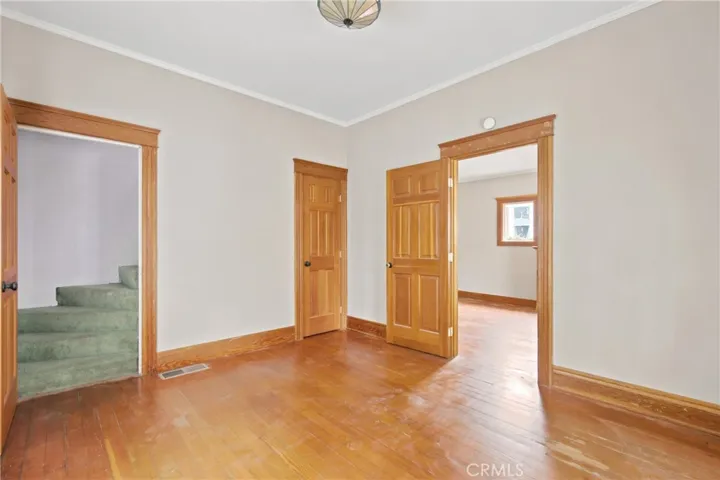 Access staircase to converted attic space