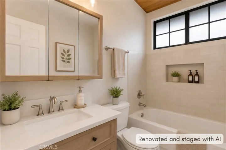 Renovated and staged with AI