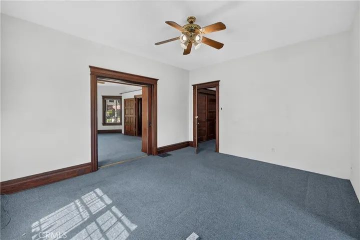 Same Downstairs Office pocket doors open