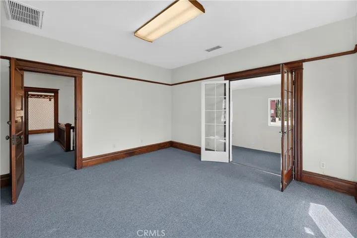 Double doors to additional storage