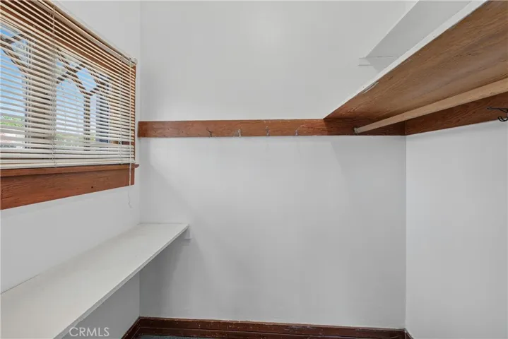 Inside closet