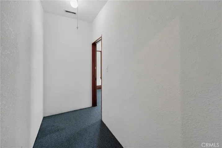 Inside closet