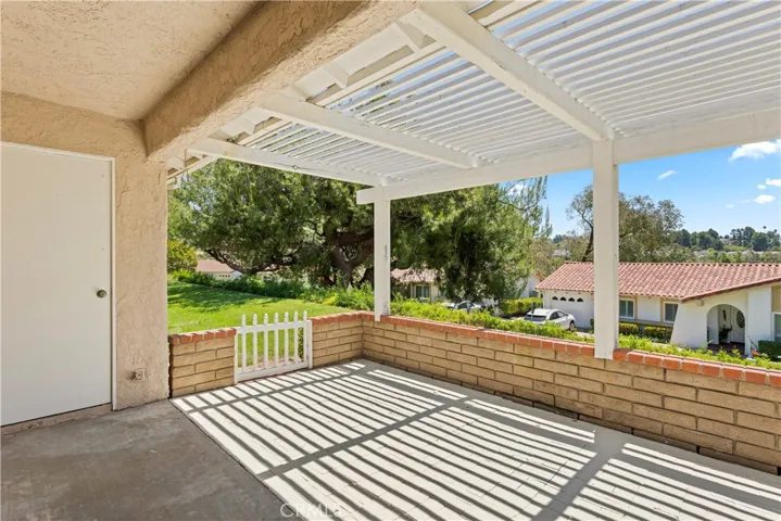 Storage space in patio is also available