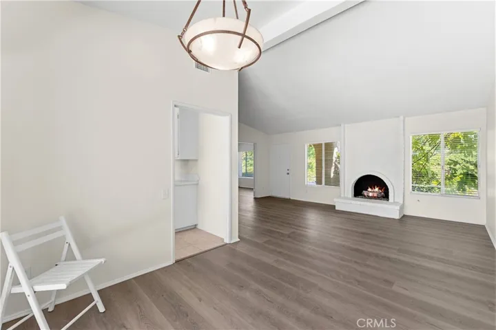 View from dining to the living room, open floor plan