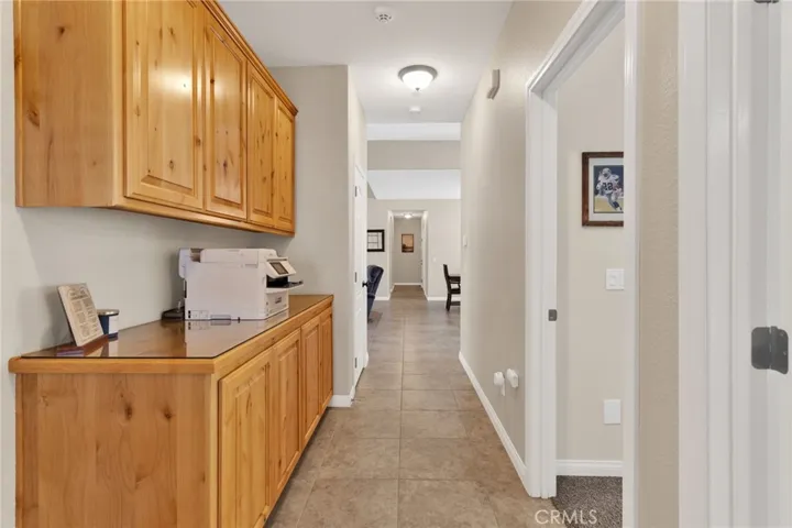 Hall with lots of storage.