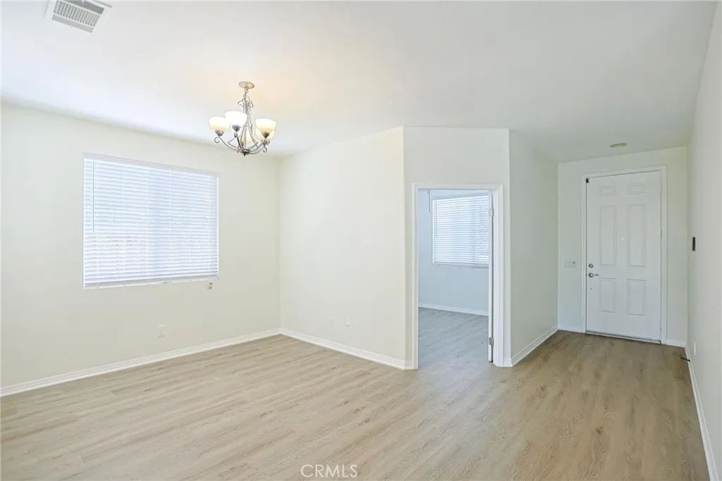 Dining Room and looking back at front door and office