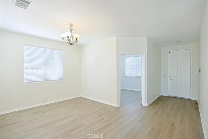 Dining Room and looking back at front door and office