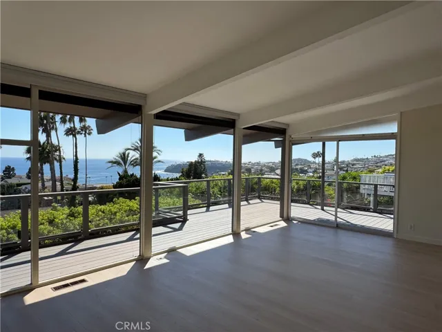 Living room and deck