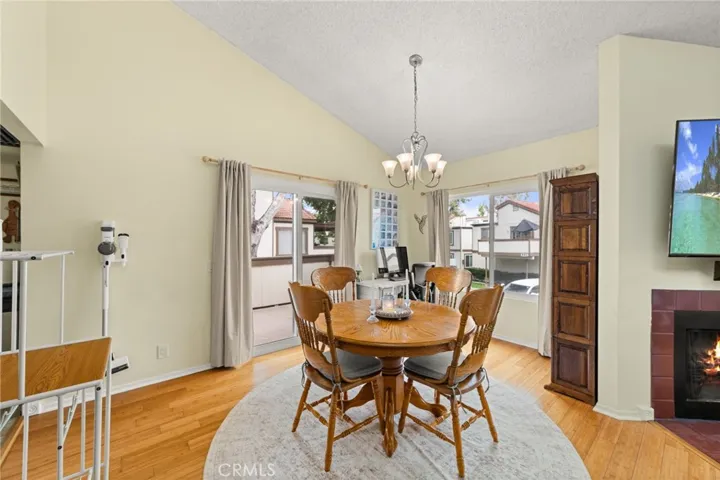 Spacious dining area