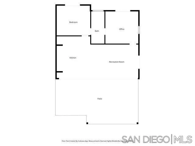 Space layout of the existing ADU