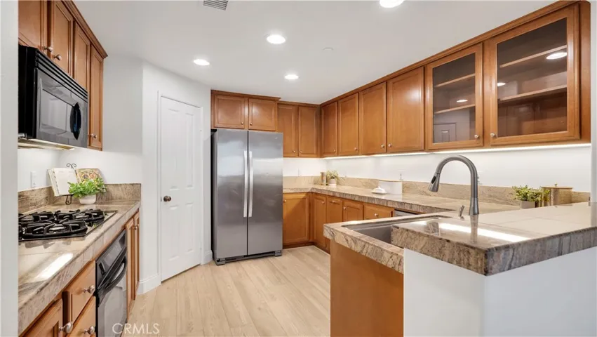 A chef's kitchen--the refrigerator is included.