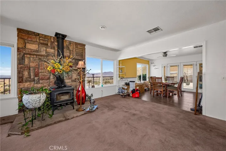 Living Room open to the Dining Room with spectacular views!!