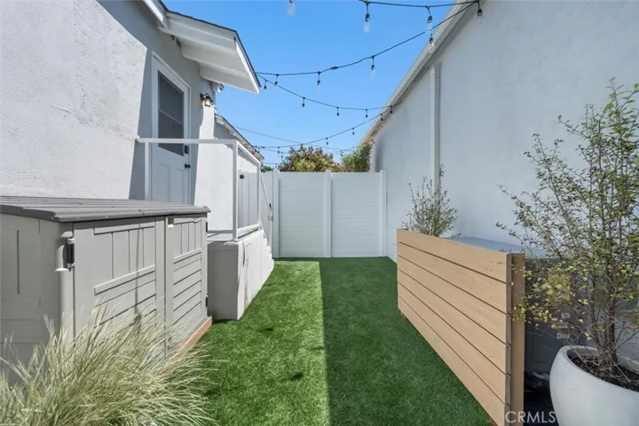 Studio unit's private back yard