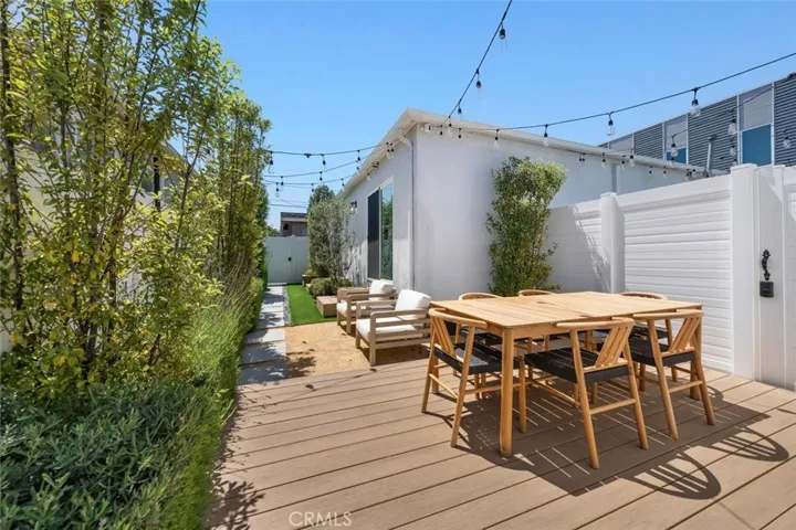 back yard for main unit