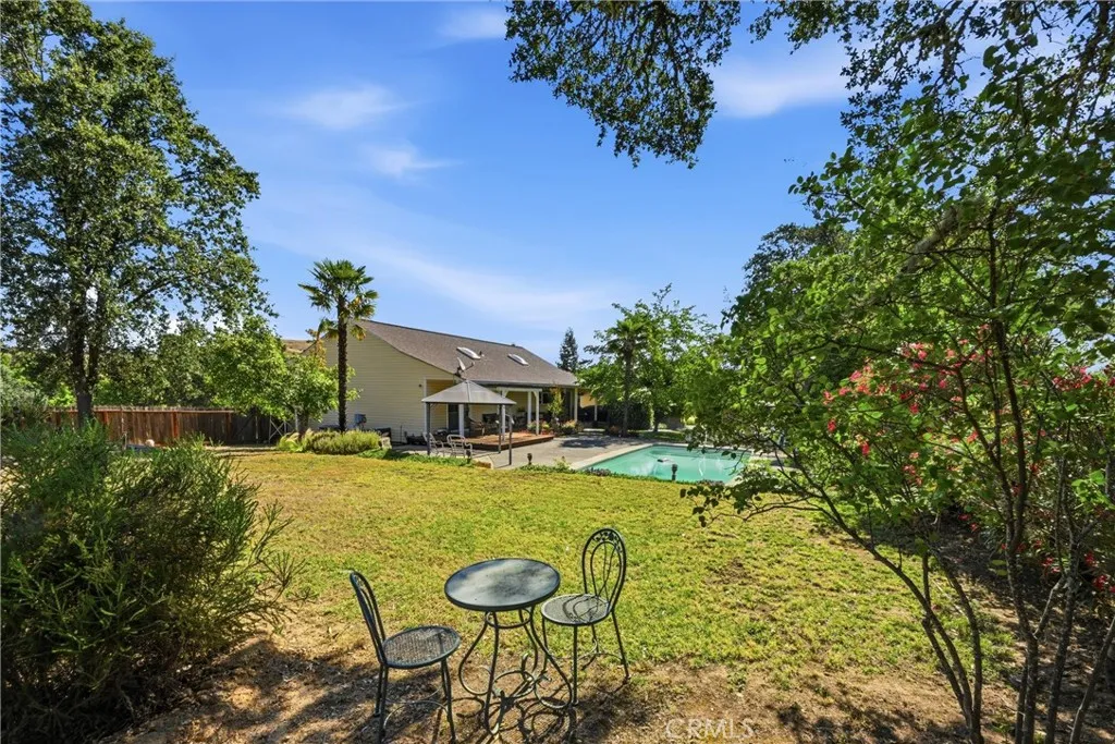 level top portion of back yard
