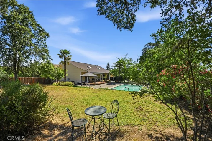 level top portion of back yard