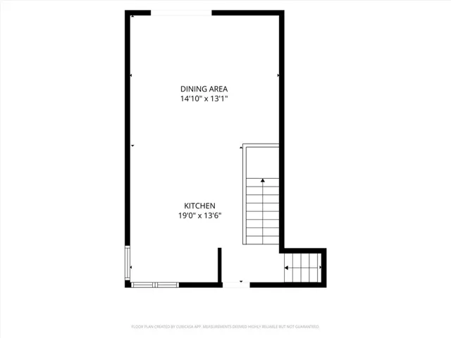 Mid level with kitchen and dining room