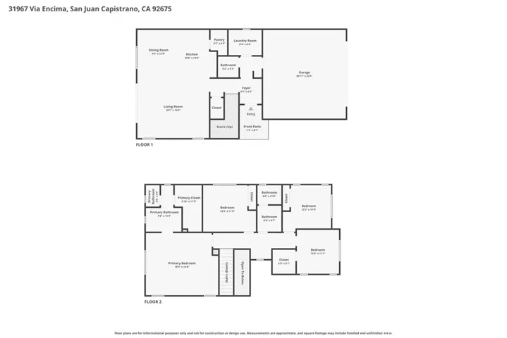 31967 Via Encima, San Juan Capistrano, California 92675