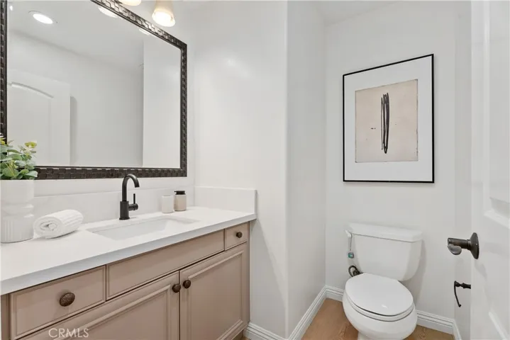 Downstairs powder room