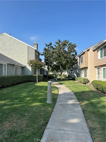 Nice green walk way to your new home...