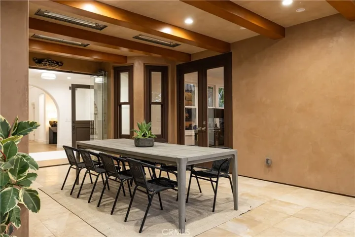 Outdoor dining area