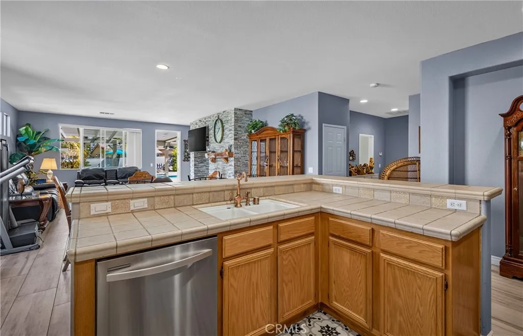 Kitchen open to the Great Room.