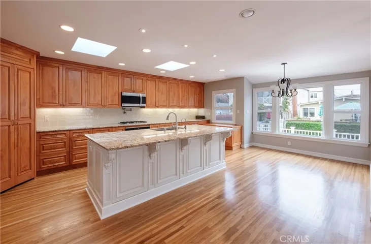 Remodeled Kitchen Overlooks Dining Area
