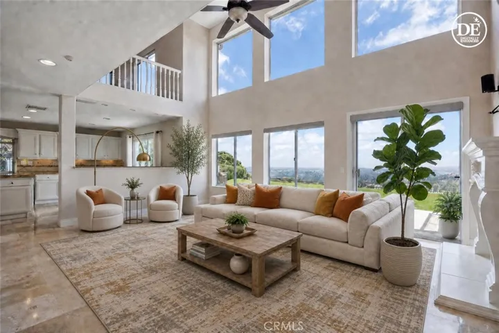 Family Room-Virtually Staged