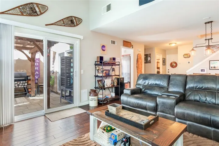 Family room with great access to outdoor living space
