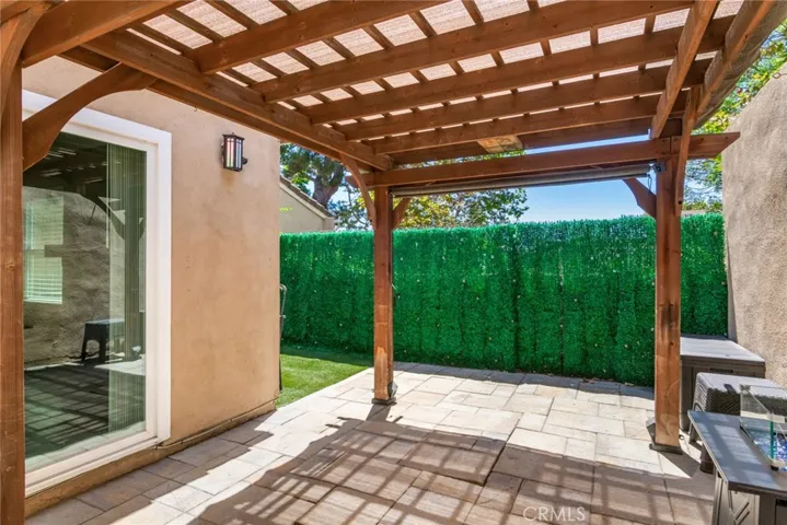 Patio cover and great space for BBQ