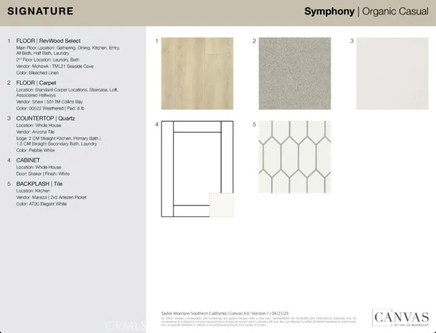 1062 E Overlook Drive design selections! This home is currently under construction and selections are subject to change.