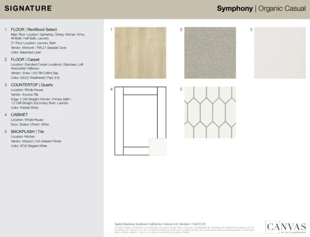 1064 E Overlook Drive design selections! This home is currently under construction and selections are subject to change.