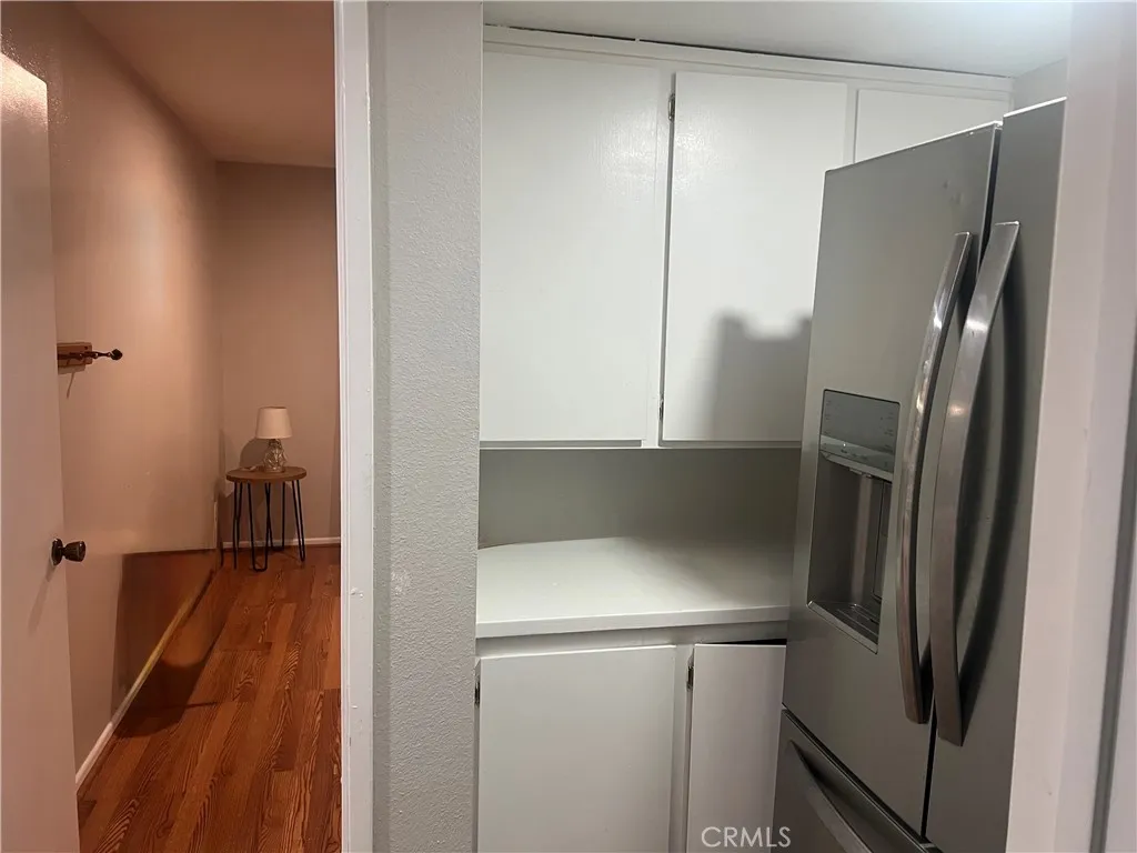 View from living room area  (pre-cabinet door removal)