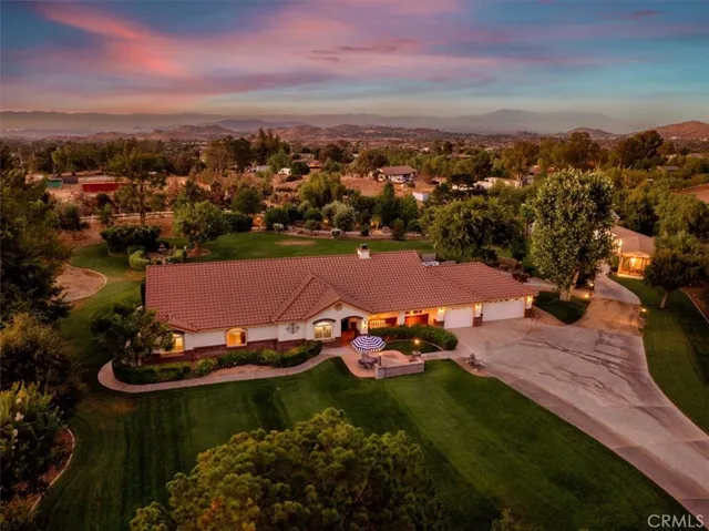 Twilight digitally enhanced Aerial Enhanced Photo