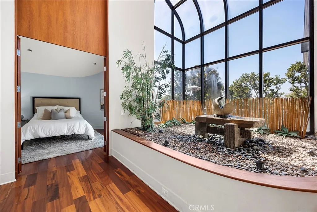 Guest Bedroom and Fountain off Entry