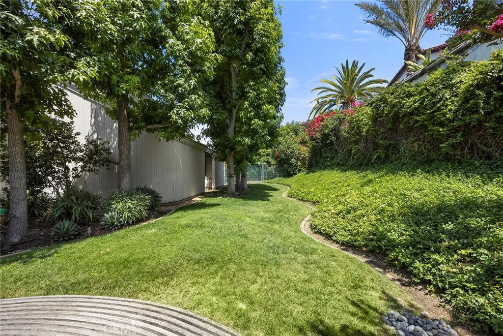 Grass Area in Courtyard Entry to Home