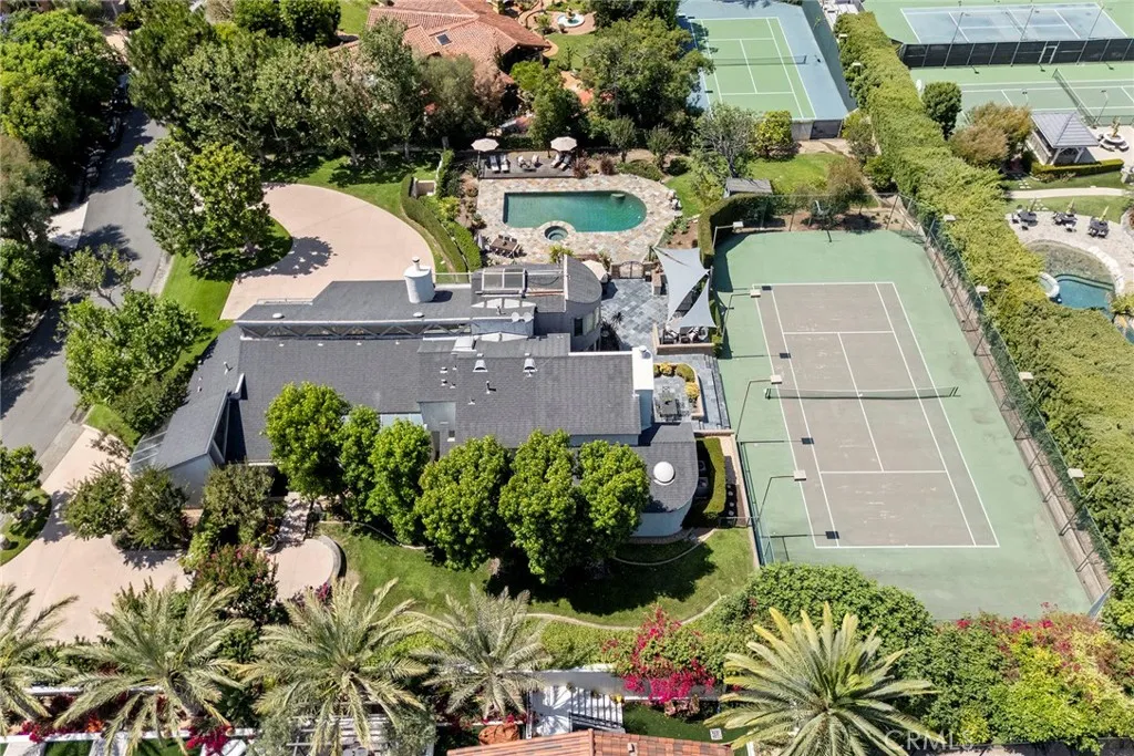 Aerial View of Estate and Neighborhood