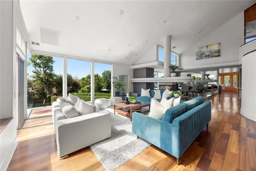 Formal Living Room with Floor to Ceiling Windows