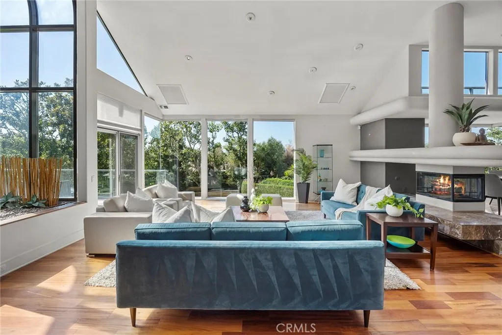 Formal Living Room with Floor to Ceiling Windows