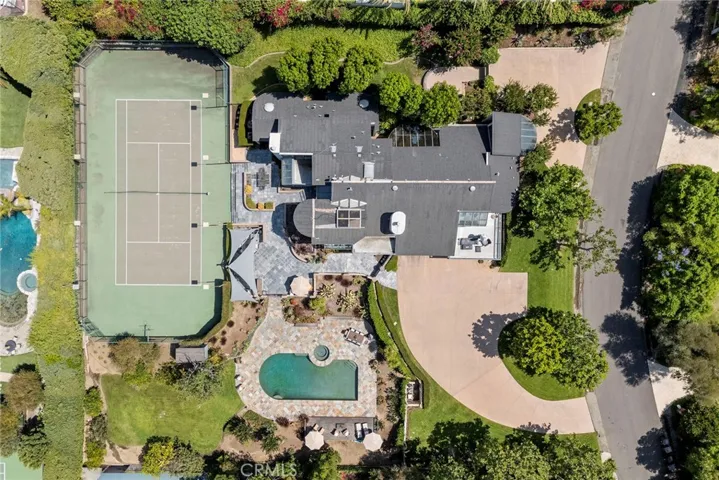 Aerial View of Estate and Neighborhood