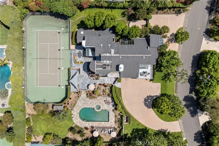 Aerial View of Estate and Neighborhood
