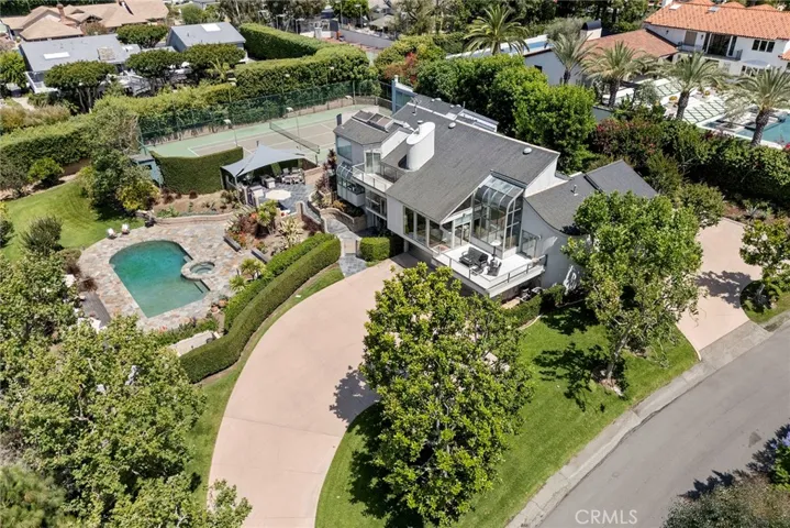 Aerial View of Estate and Neighborhood
