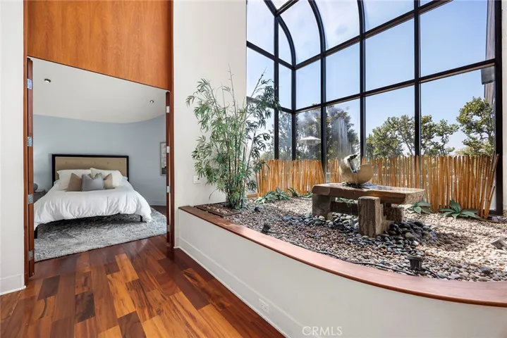 Guest Bedroom and Fountain off Entry