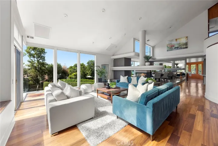 Formal Living Room with Floor to Ceiling Windows