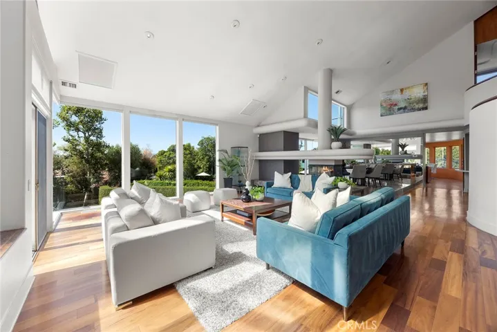 Formal Living Room with Floor to Ceiling Windows