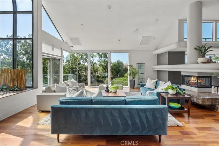 Formal Living Room with Floor to Ceiling Windows
