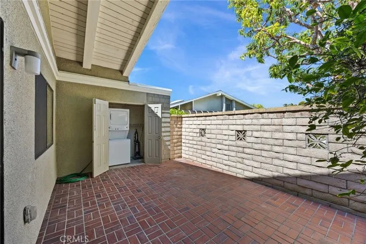 Private Patio with laundry