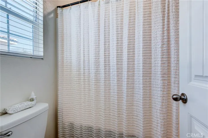 Upstairs shower with tub